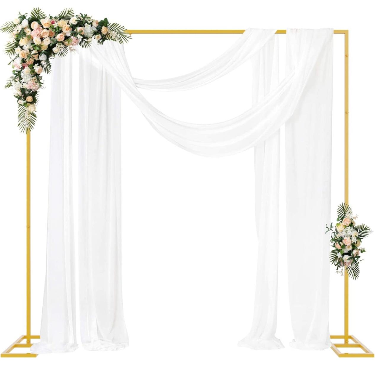 Gold Metal Square Backdrop Sta - Metal Photo Panel ulasan dan harga