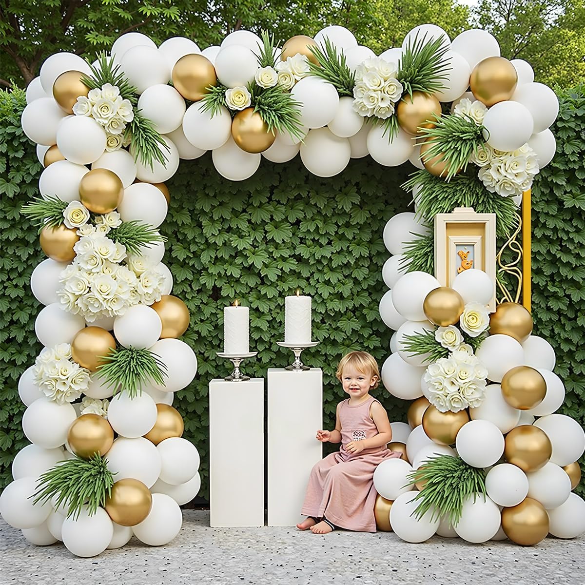 Gold Metal Square Backdrop Sta - Metal Photo Panel ulasan dan harga